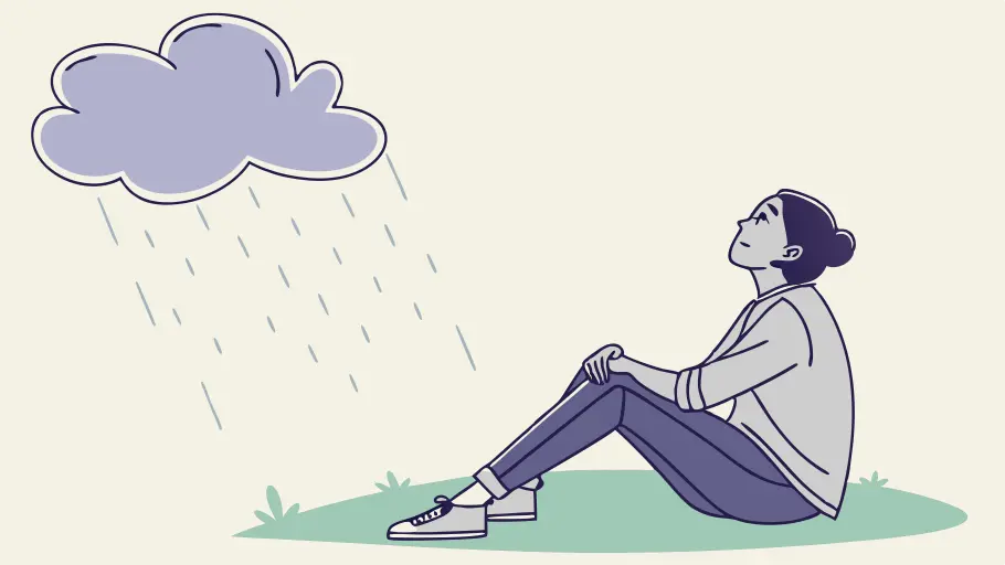 Mental stress causing physical fatigue