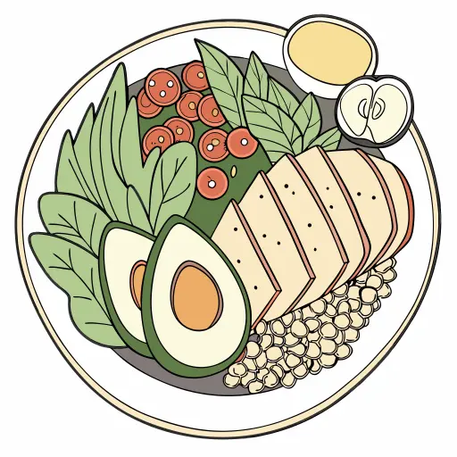 Diabetes plate method for balanced meals