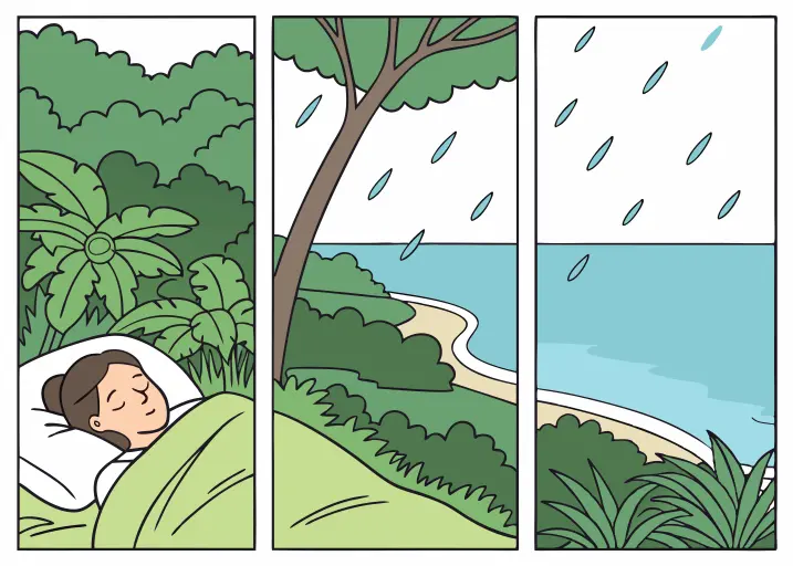 Ocean and forest sounds help improve deep sleep quality