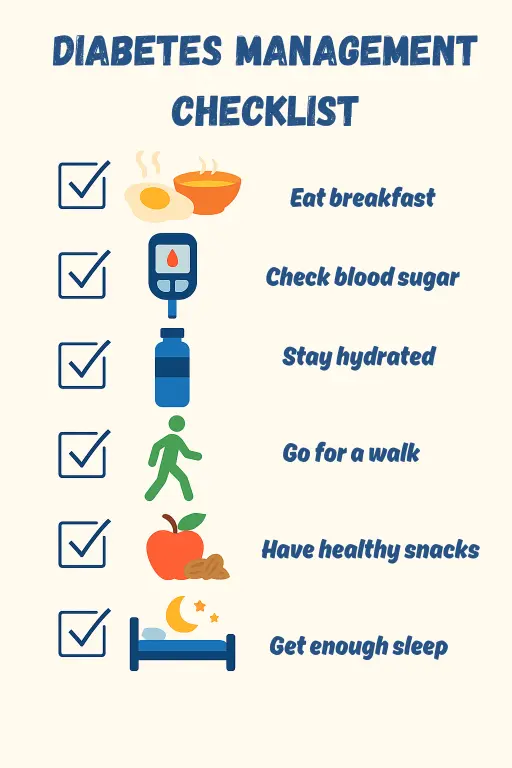 Daily routine for blood sugar solution
