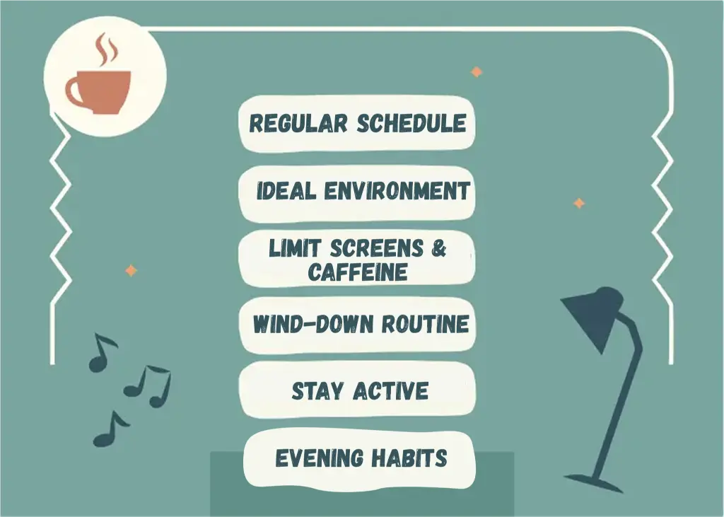 Tips for improve core and deep sleep.