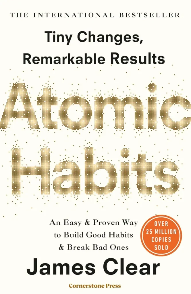 Book cover of Atomic Habits.