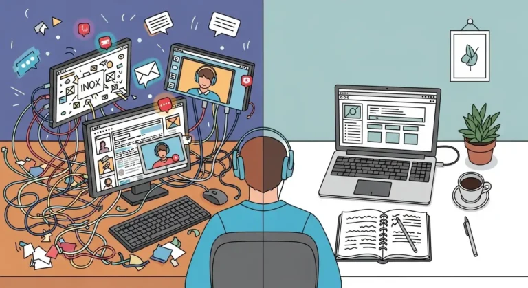 Digital detox before after remote work featured image.